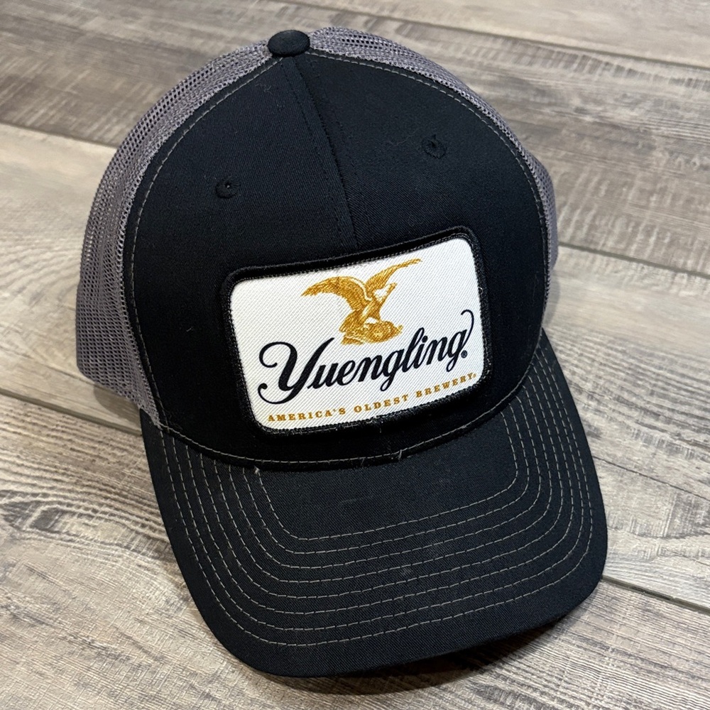 Yuengling Black & Gray Snap Back Trucker Hat EUC